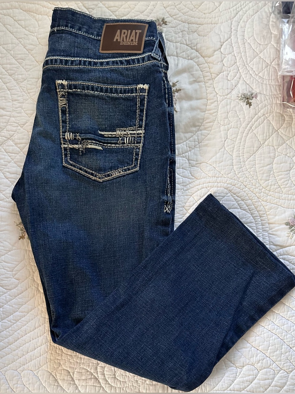 Men’s Ariat M4 Relaxed Boot Cut Jeans~(Length has been altered)